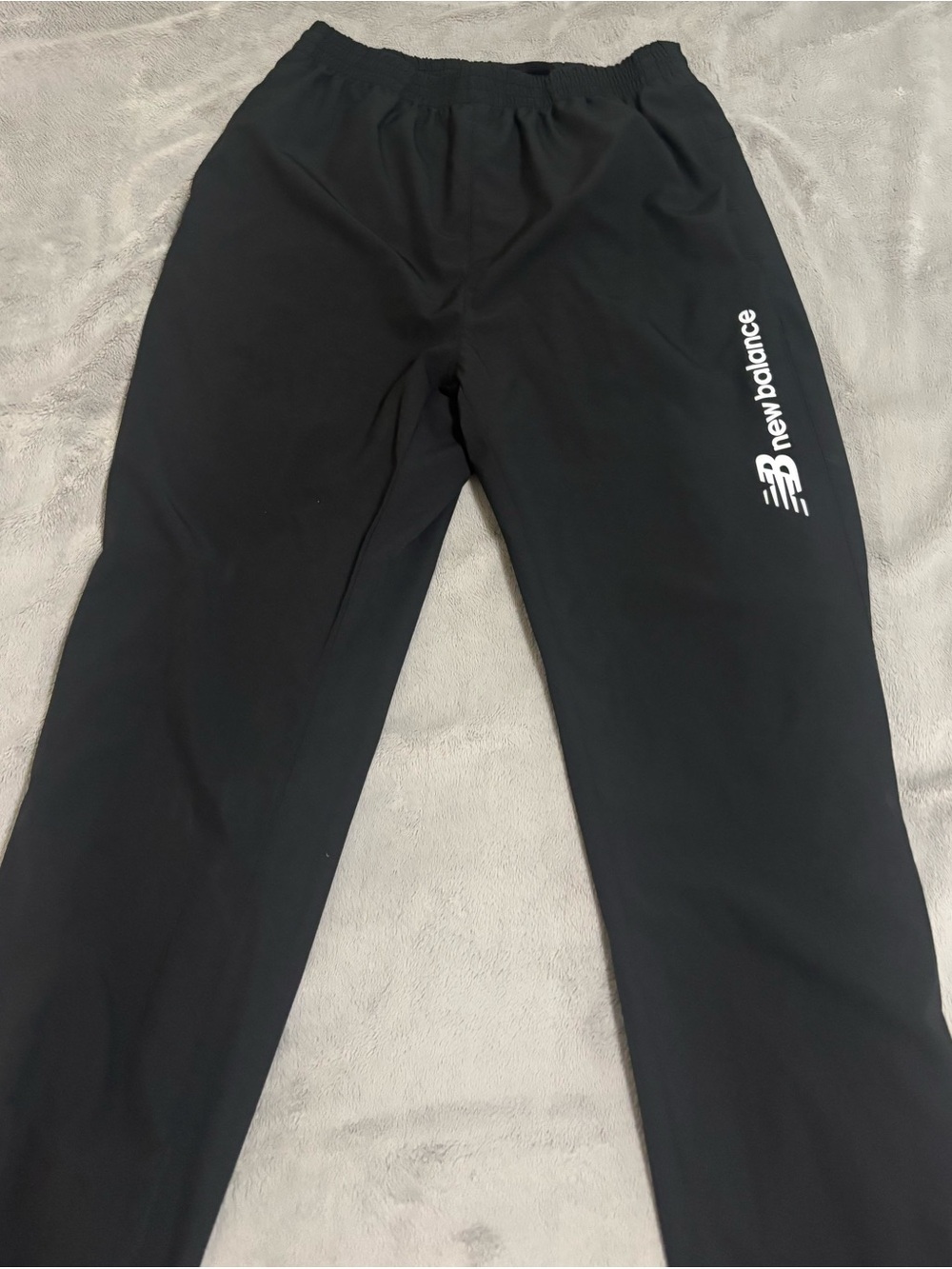 New Balance Black Men's Jogger Track Pants with White Logo